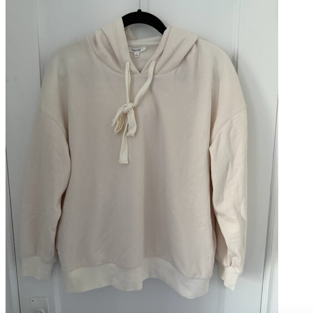 Splendid - Cream Hooded Sweatshirt - Size S - Excellent Condition